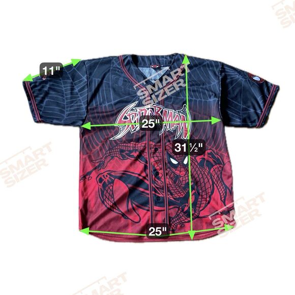 Vintage Y2K Men’s Marvel Comics Amazing SpiderMan Baseball Jersey Sz XL (2002) - Picture 10 of 10